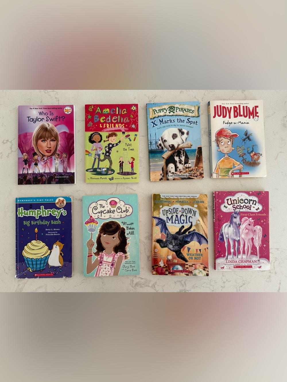 6 Chapter Books for Young Readers, Taylor Swift, Amelia Bedelia, Judy Blume…